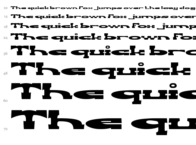 Revolver Gun font waterfall